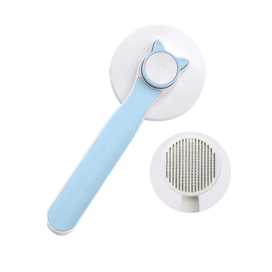 ¡liquidación! Cepillo removedor de pelos para mascotas Kiss Pet Celeste