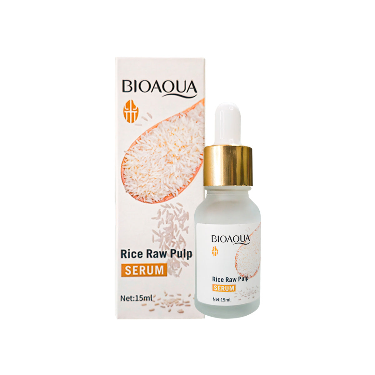 ¡LIQUIDACIÓN! Serum Facial Arroz Rice Raw Pulp Essence Bioaqua 15ml Antiarrugas