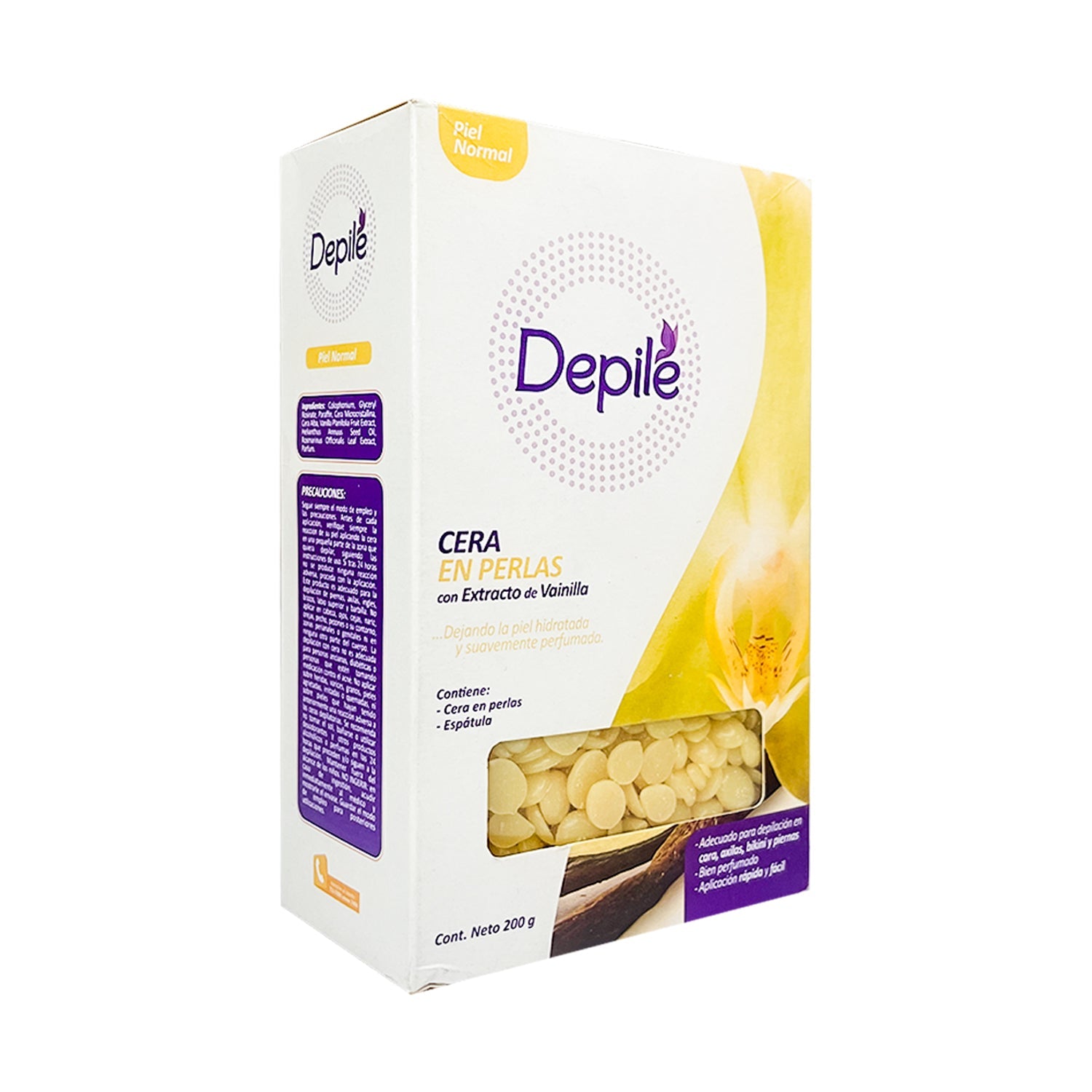 Depile Cera Depilatoria en Perlas – Hidratación – Extracto de Vainilla 200g