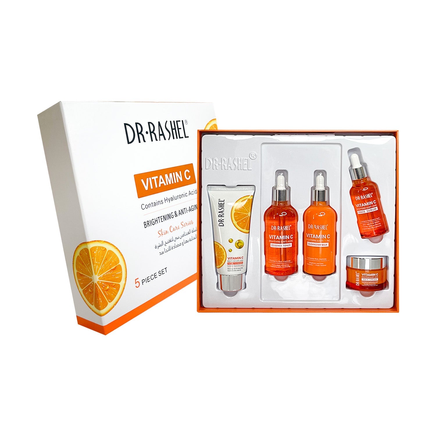 Kit vitamina c con ácido hialurónico iluminador y antienvejecimiento
