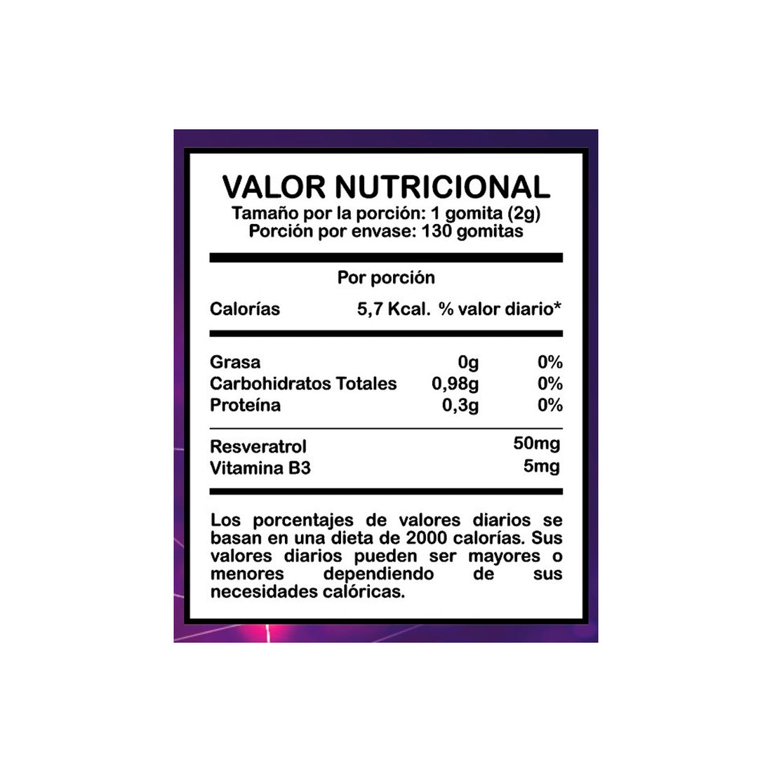 GOMITAS RE.NA.C UVA EN POLVO RESVERATROL ADULTO - SOTTCOR