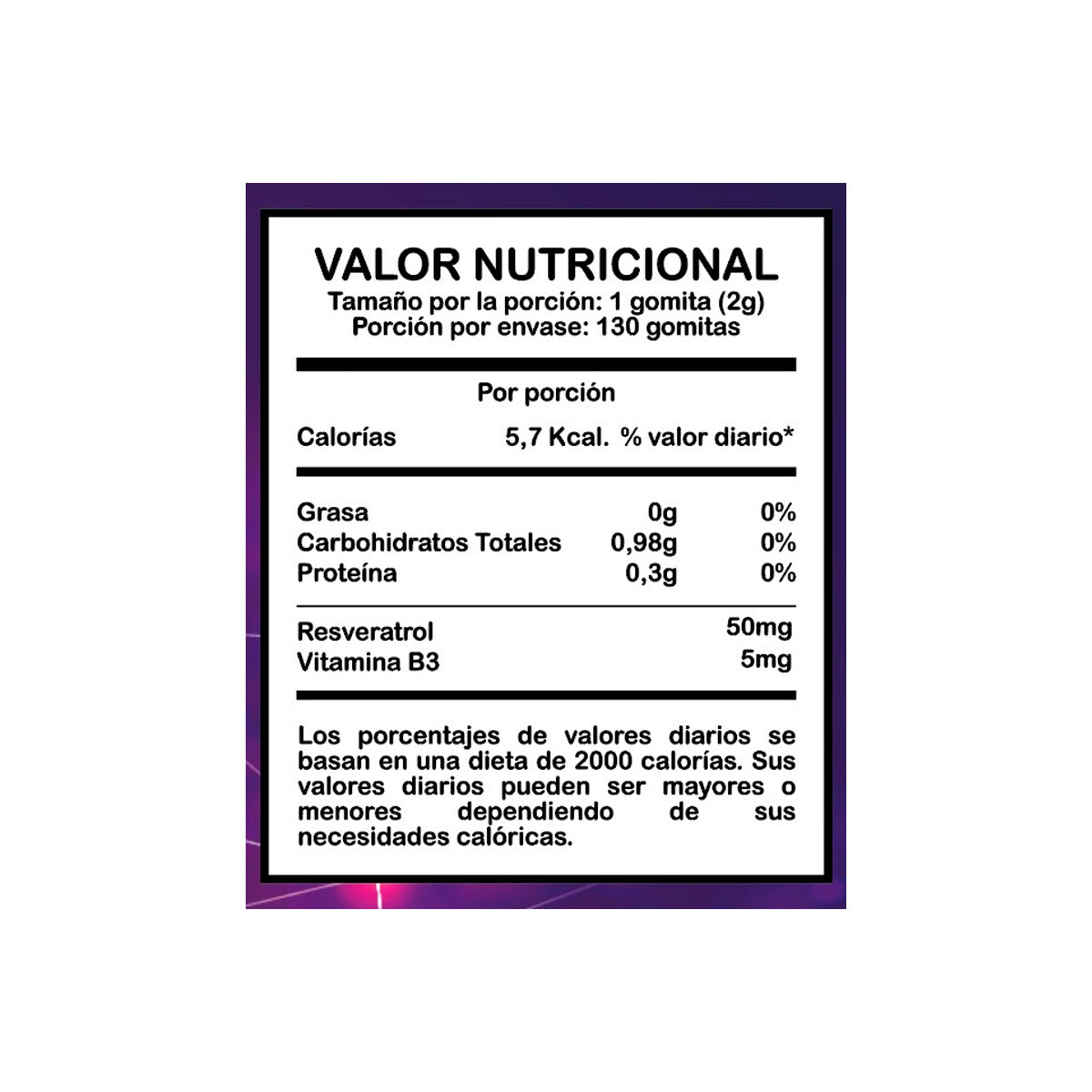 GOMITAS RE.NA.C UVA EN POLVO RESVERATROL ADULTO - SOTTCOR