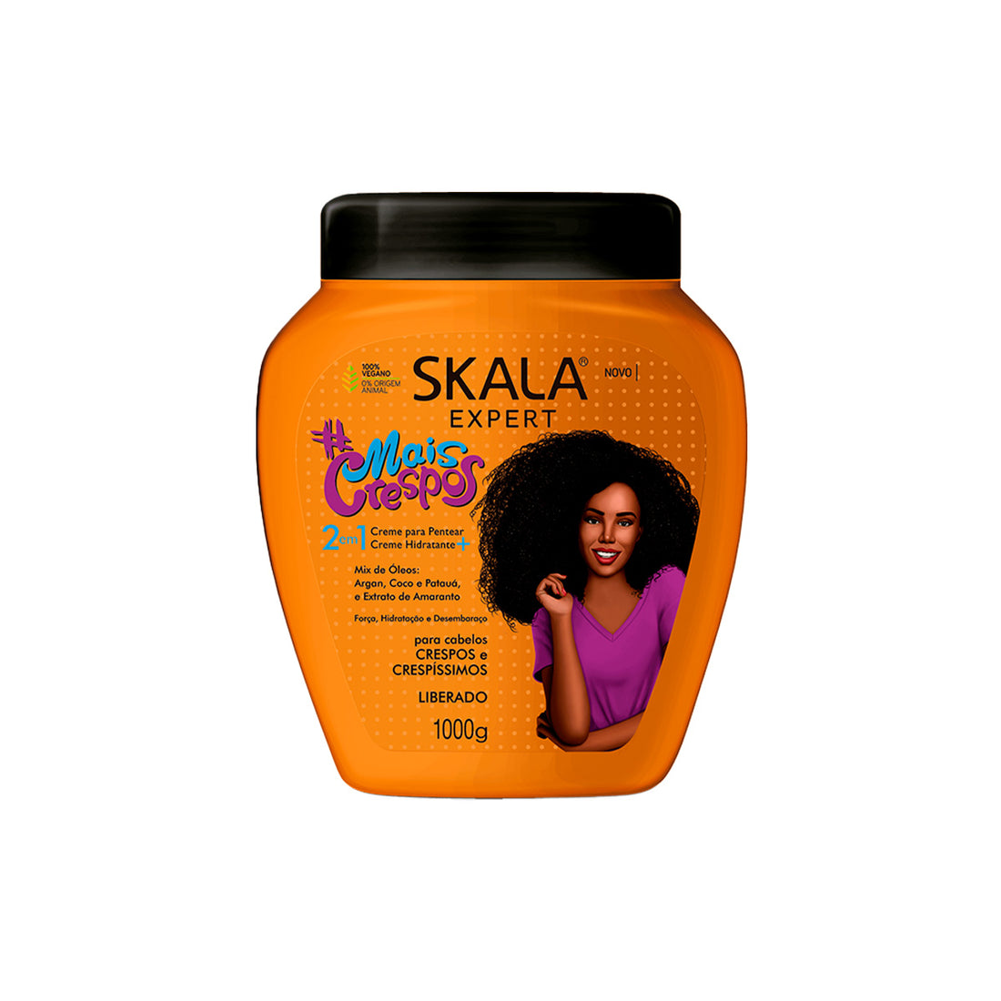 LIQUIDACION ! Crema Capilar Skala Mais Crespos 2 en 1 1kg – Cabello Crespo y Rizado
