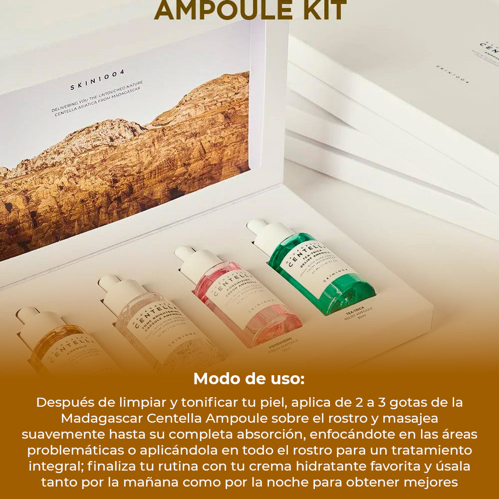 Pack Ampoules de viaje - SKIN1004 + REGALO BOLSO