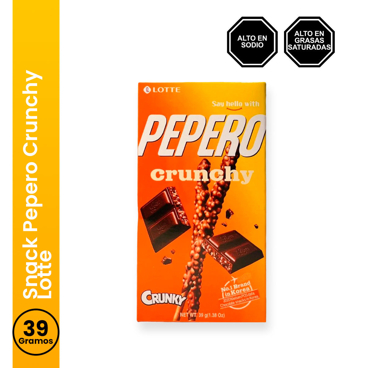 Snack Pepero Crunchy 39gr Lotte