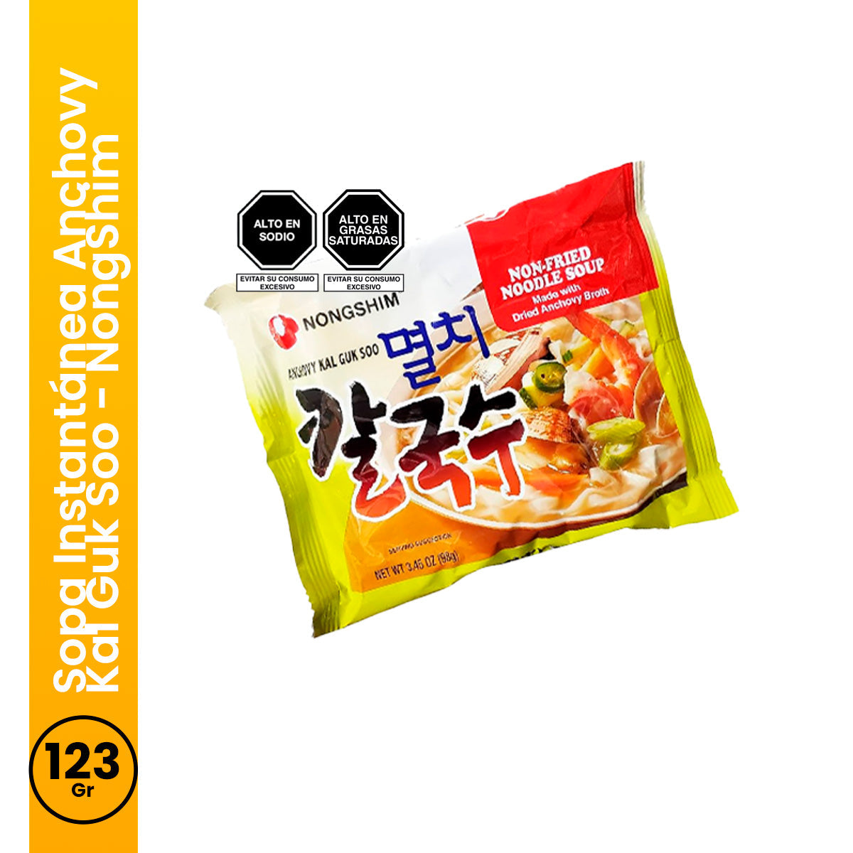 Sopa Instantanea Anchovy Kal Guk Soo 98gr NongShim