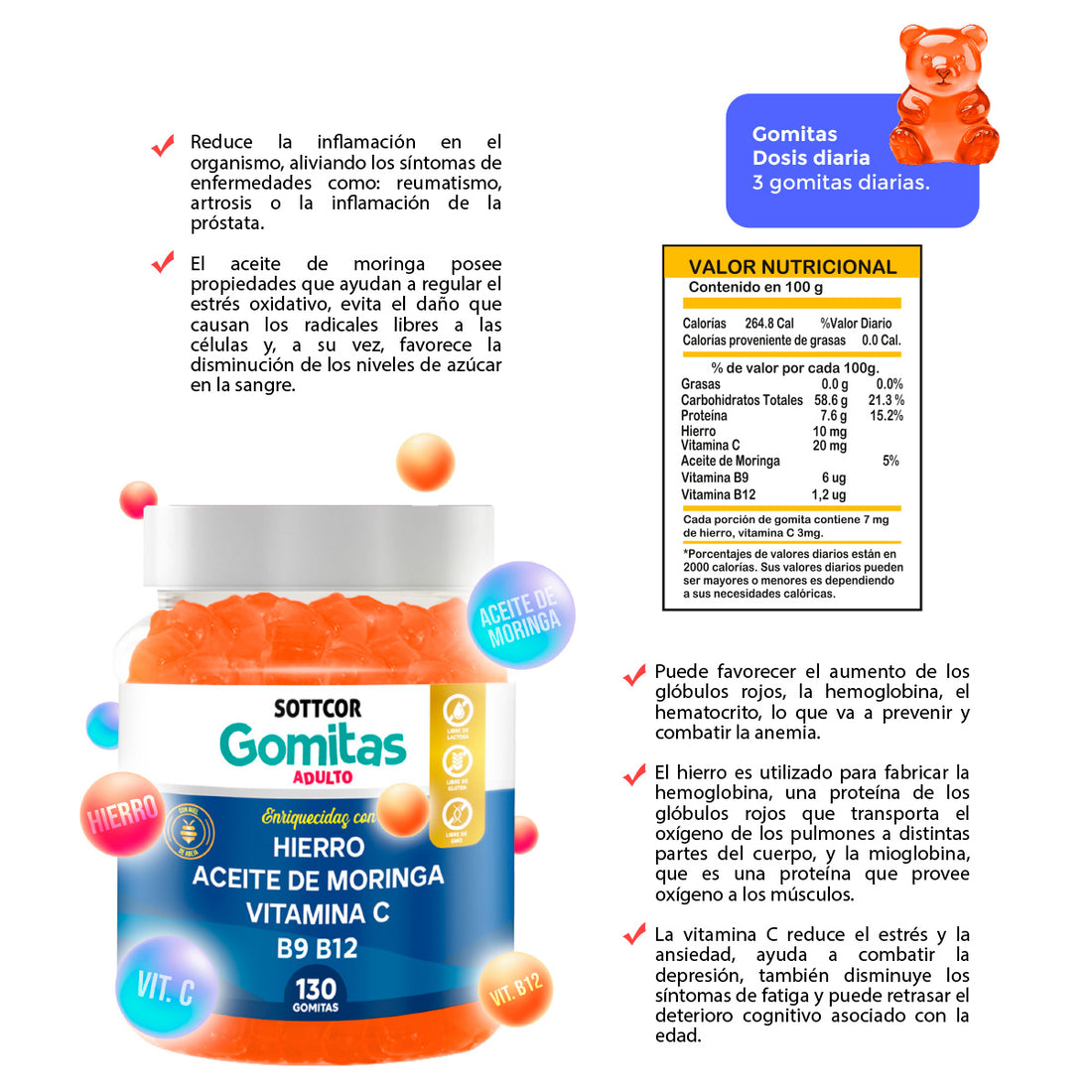 GOMITAS DE HIERRO ADULTO - SOTTCOR
