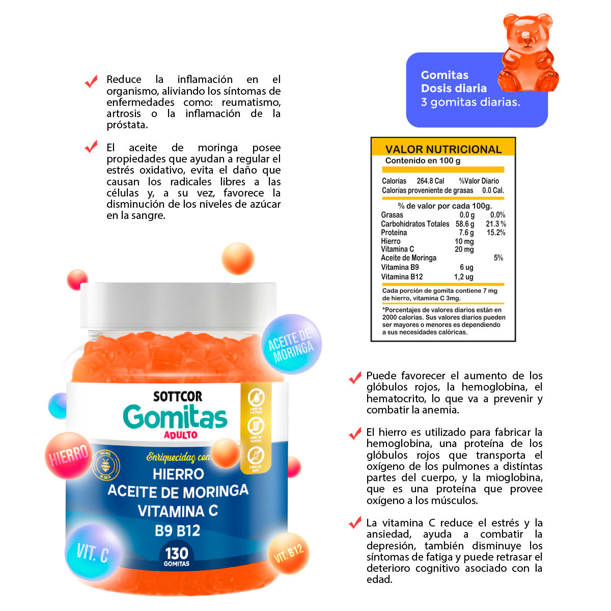 GOMITAS DE HIERRO ADULTO - SOTTCOR