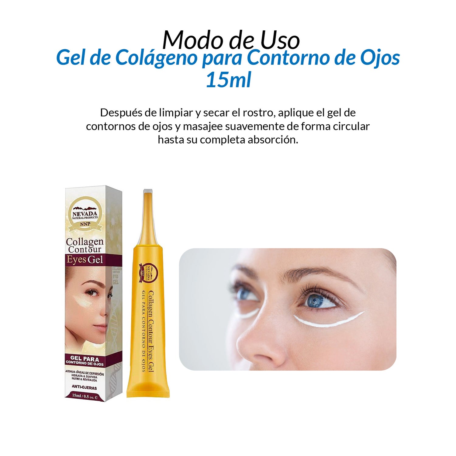 Gel de Colageno para Contorno de Ojos 15ml