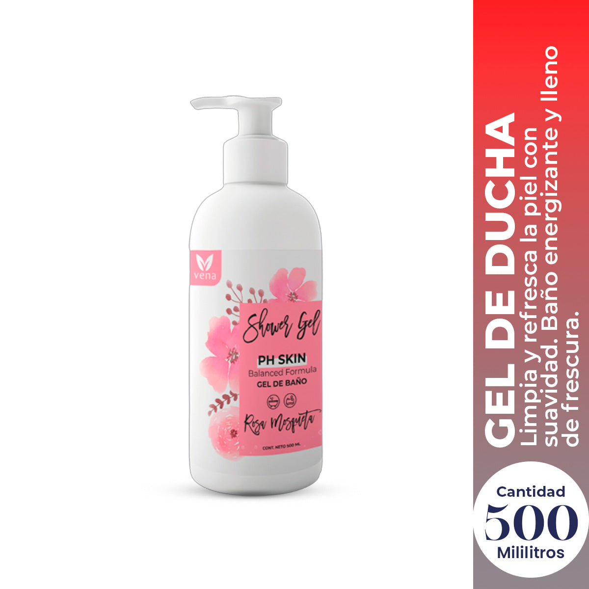 Vena Shower Gel Corporal 500ml – Limpieza Profunda