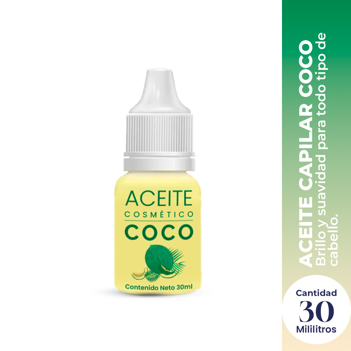 Vena Aceite para Cabello de Coco 30ml | Hidratación