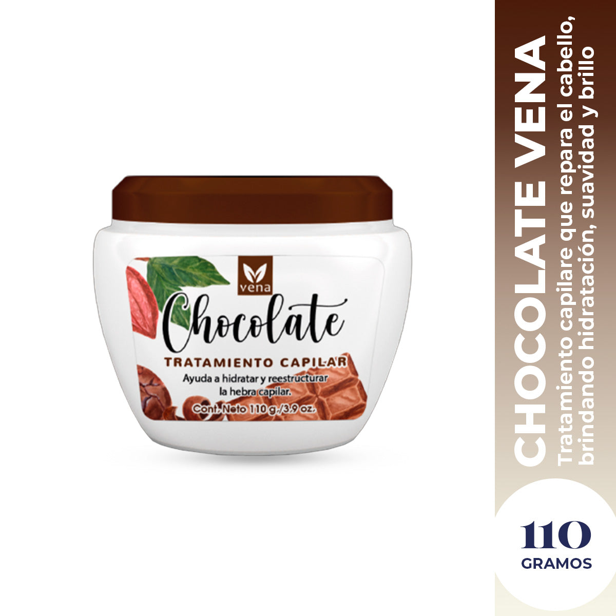 Vena Crema Tratamiento Capilar de Chocolate 110g | Hidratación