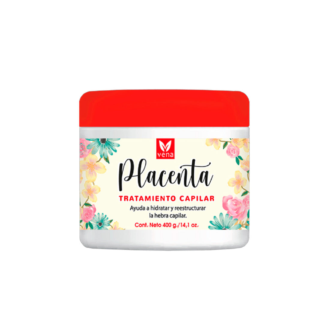 Vena - Vena Crema Tratamiento Capilar de Placenta 400g | Fortalece, Hidrata y Revitaliza el Cabello Dañado