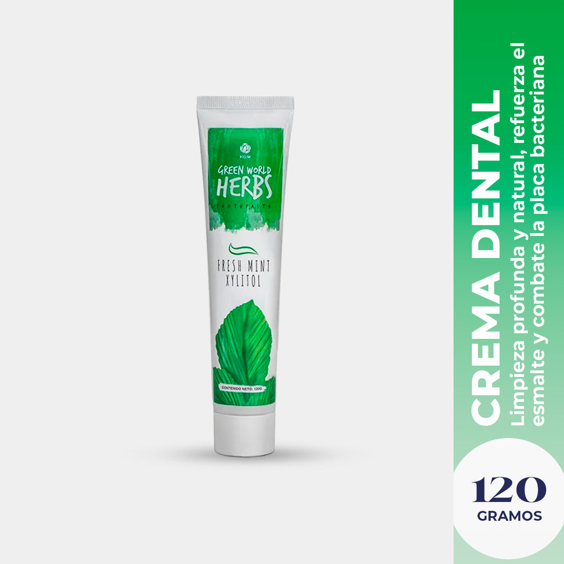 Crema Dental Green world Herbs 120gr HGW
