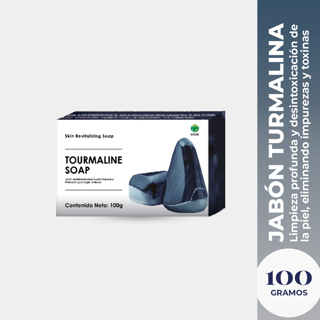 Jabón Corporal de Turmalina Negra 100gr HGW
