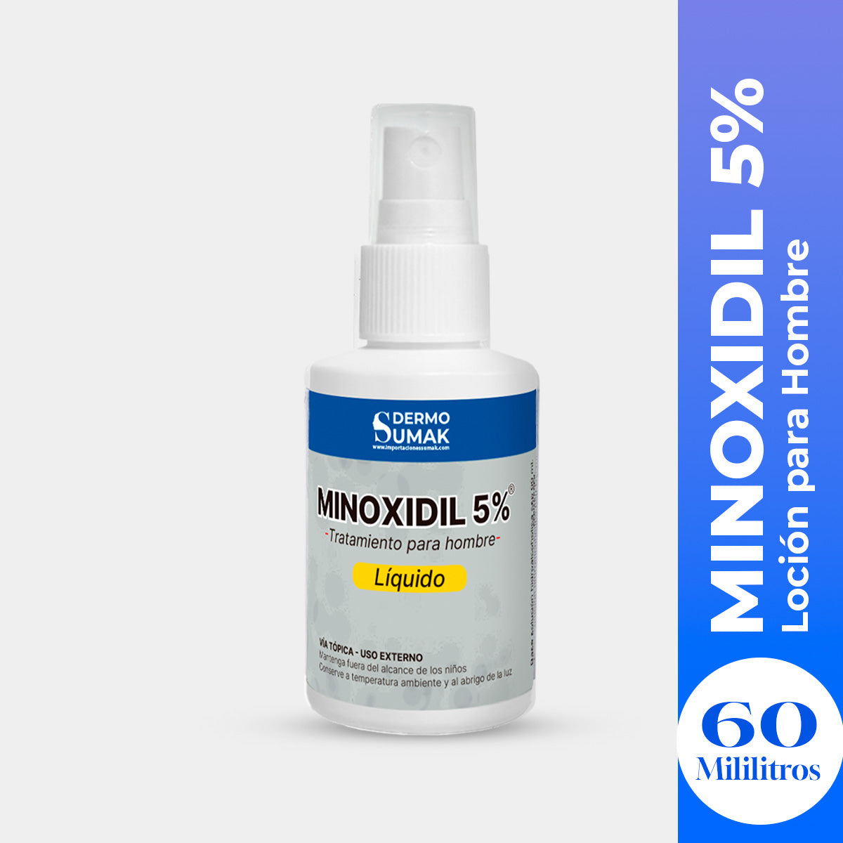 DERMO SUMAK – LOCIÓN CAPILAR Y FACIAL – MINOXIN 5% X 60ML