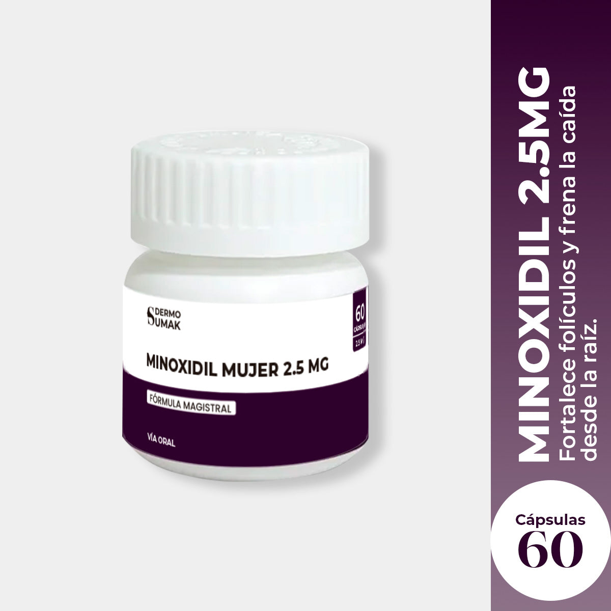 Minoxidil 2,5mg x 60 Cápsulas - Dermosumak