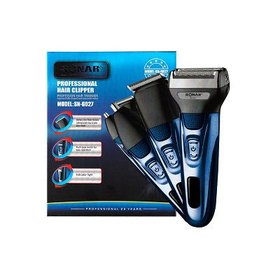 AFEITADOR SONAR 3 EN 1 - PROFESIONAL AZUL