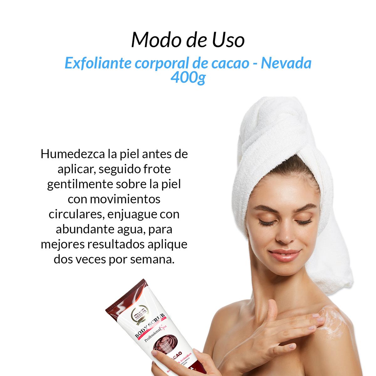 Exfoliante corporal de cacao 400g - Nevada