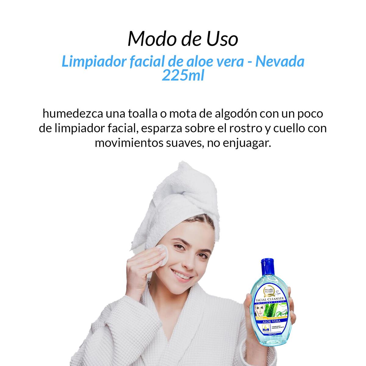 Limpiador facial de aleo vera 225ml - Nevada