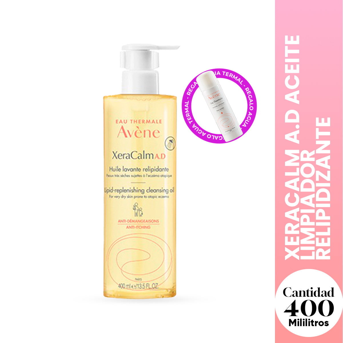LIQUIDACIÓN! Xeracalm A.D Aceite Limpiador Relipidizante 400ml – Avene