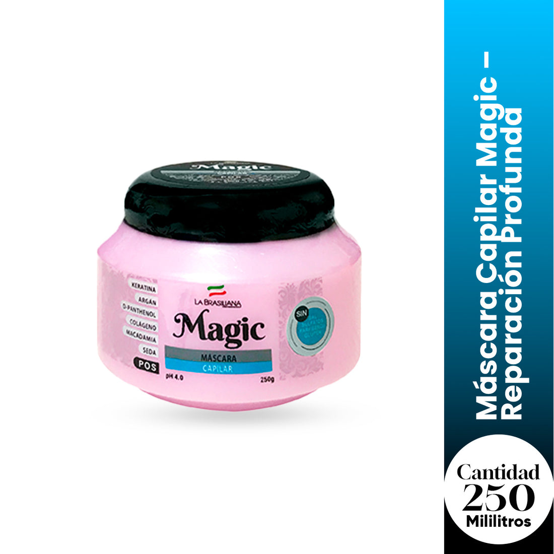 La Brasiliana Máscara Capilar Magic – Reparación Profunda – 250g