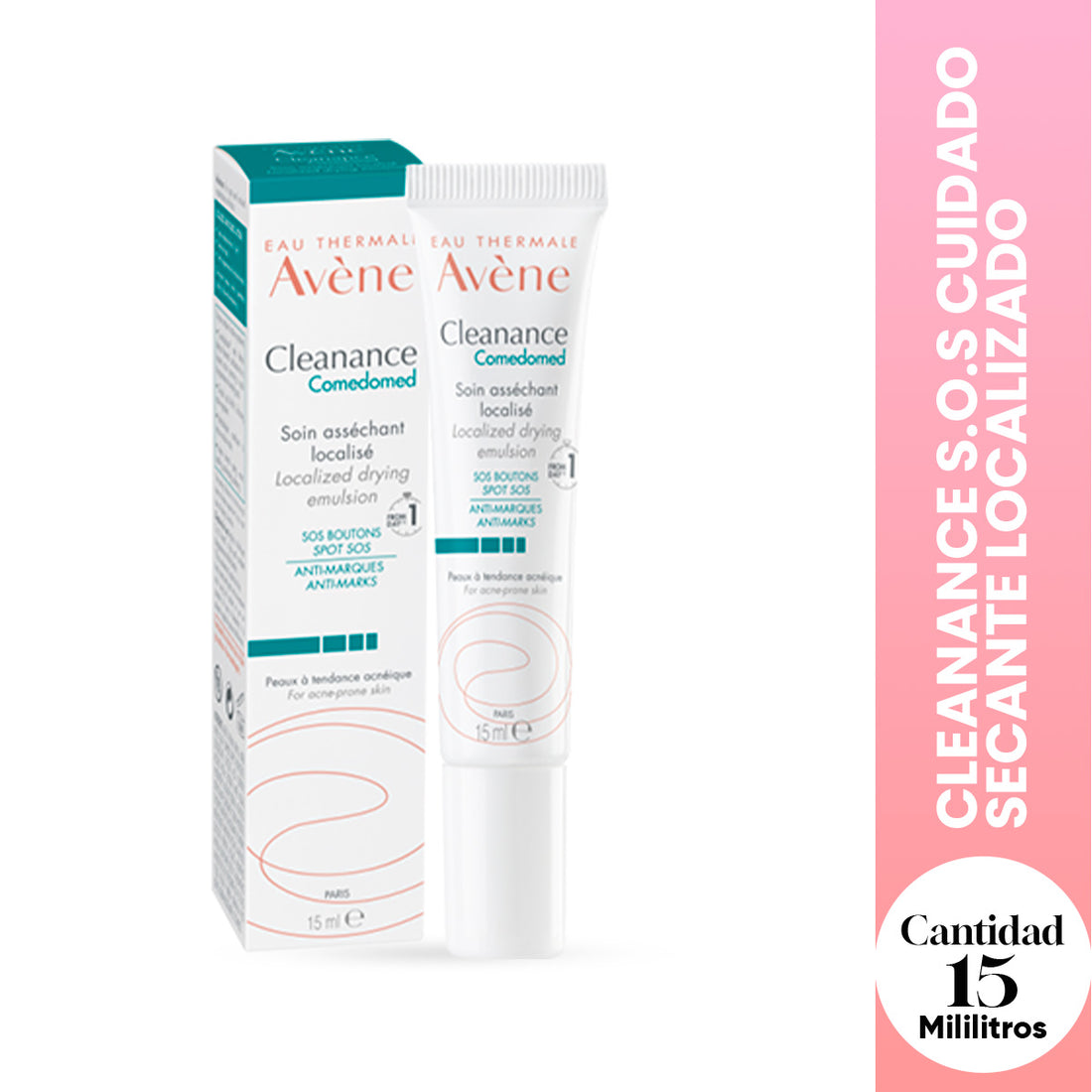 Stock Final ! AVENE - Cleanance S.O.S – Cuidado Secante Localizado de Granos– 15ml