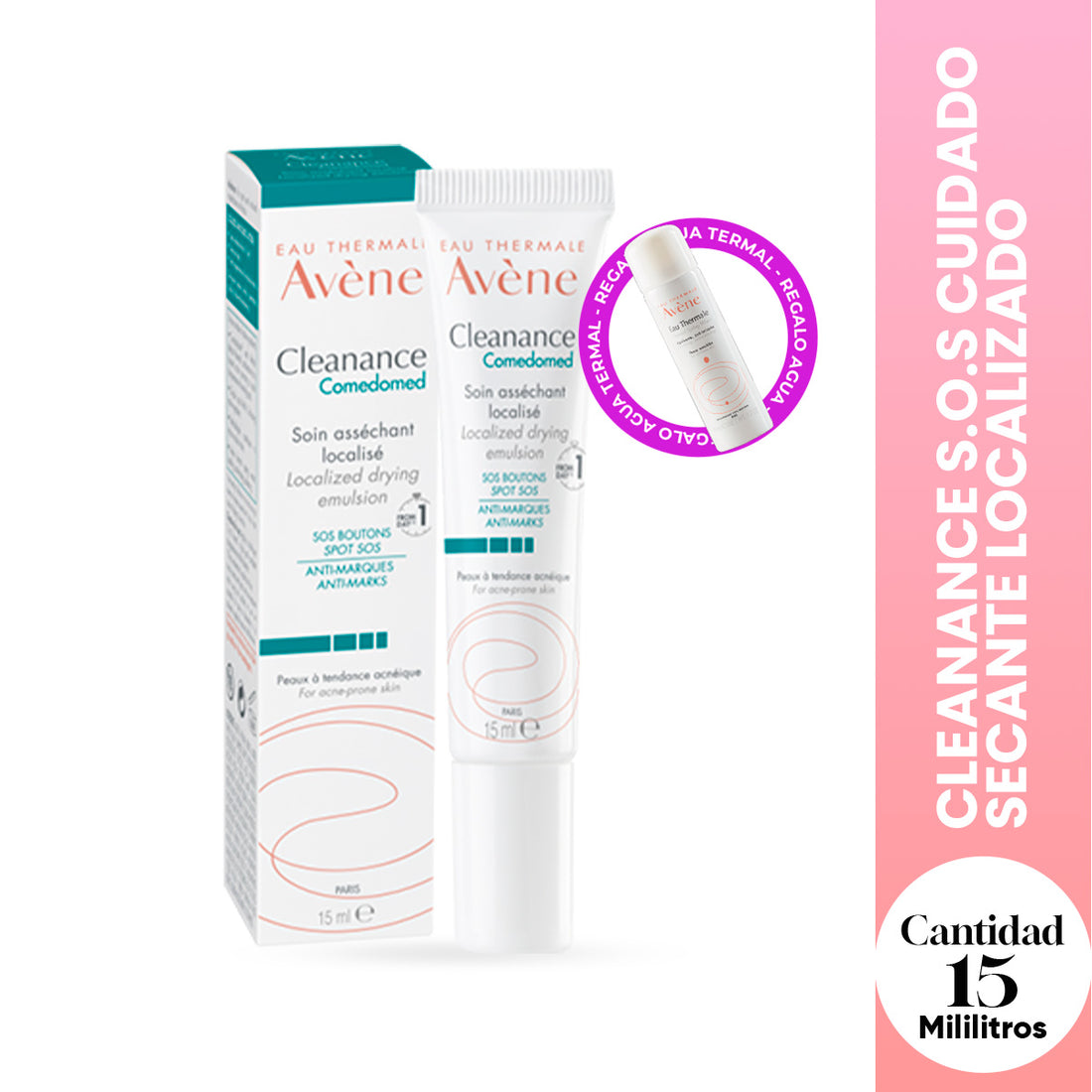 LIQUIDACIÓN! Avène Cleanance S.O.S – Cuidado Secante Localizado – 15ml