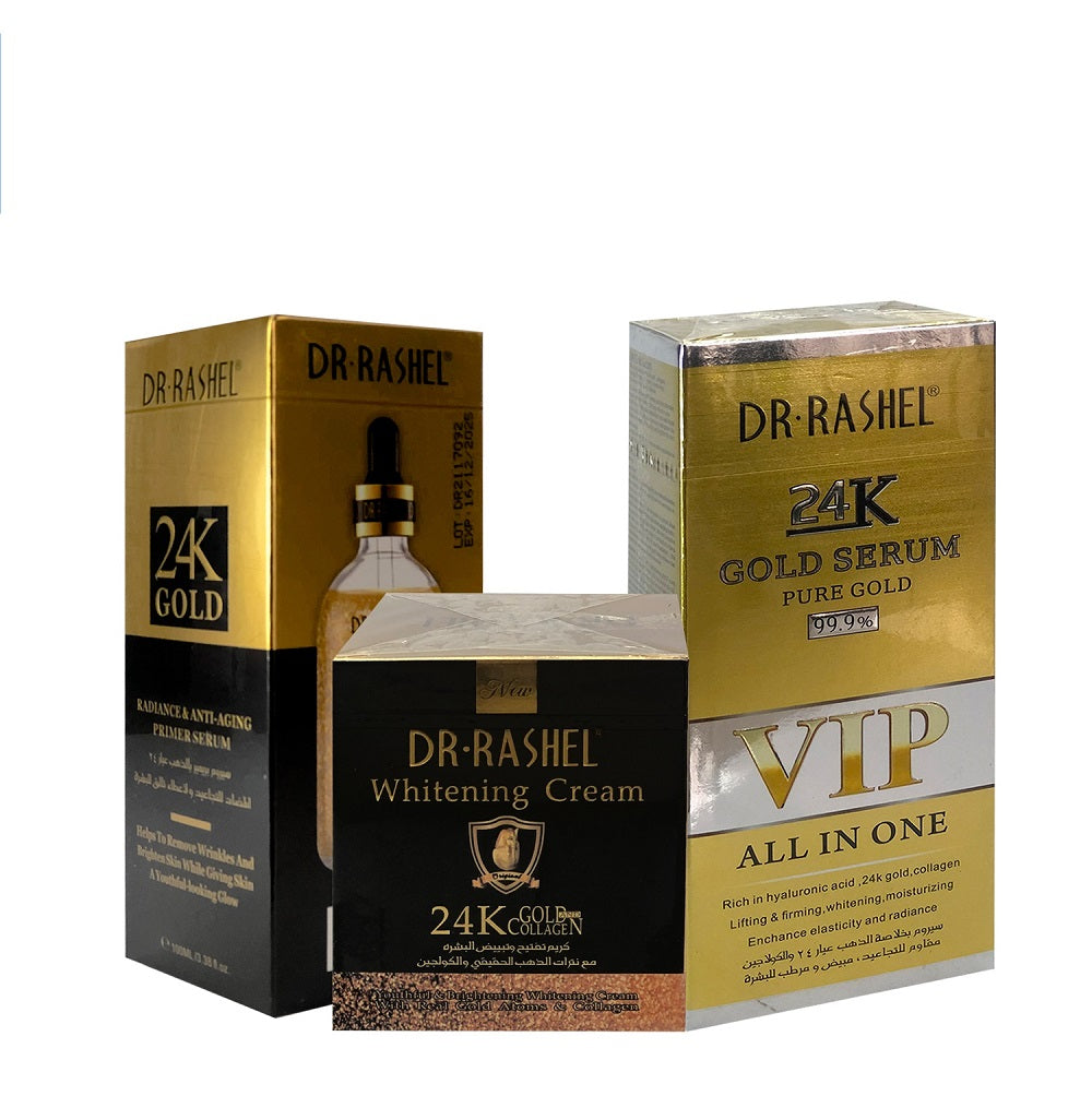 Dr Rashel - Blanqueador 99% + Suero Antiarrugas + Crema Blanqueadora