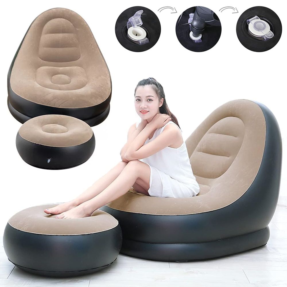 SILLÓN INFLABLE 2 EN 1 CON PUSH