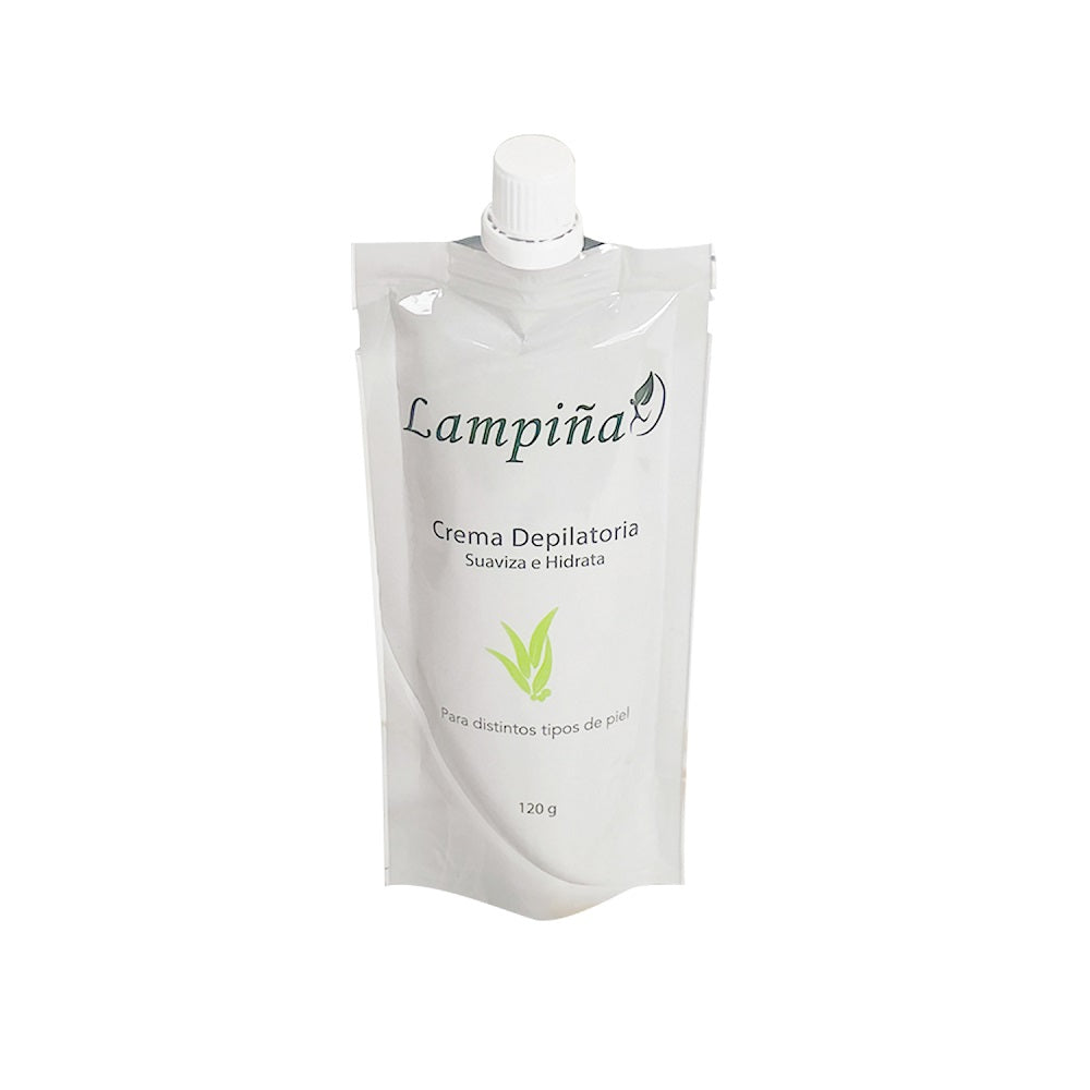 2 Crema Depiladora Corporal 120g + 2 Crema Depiladora Facial 15g - Lampiña