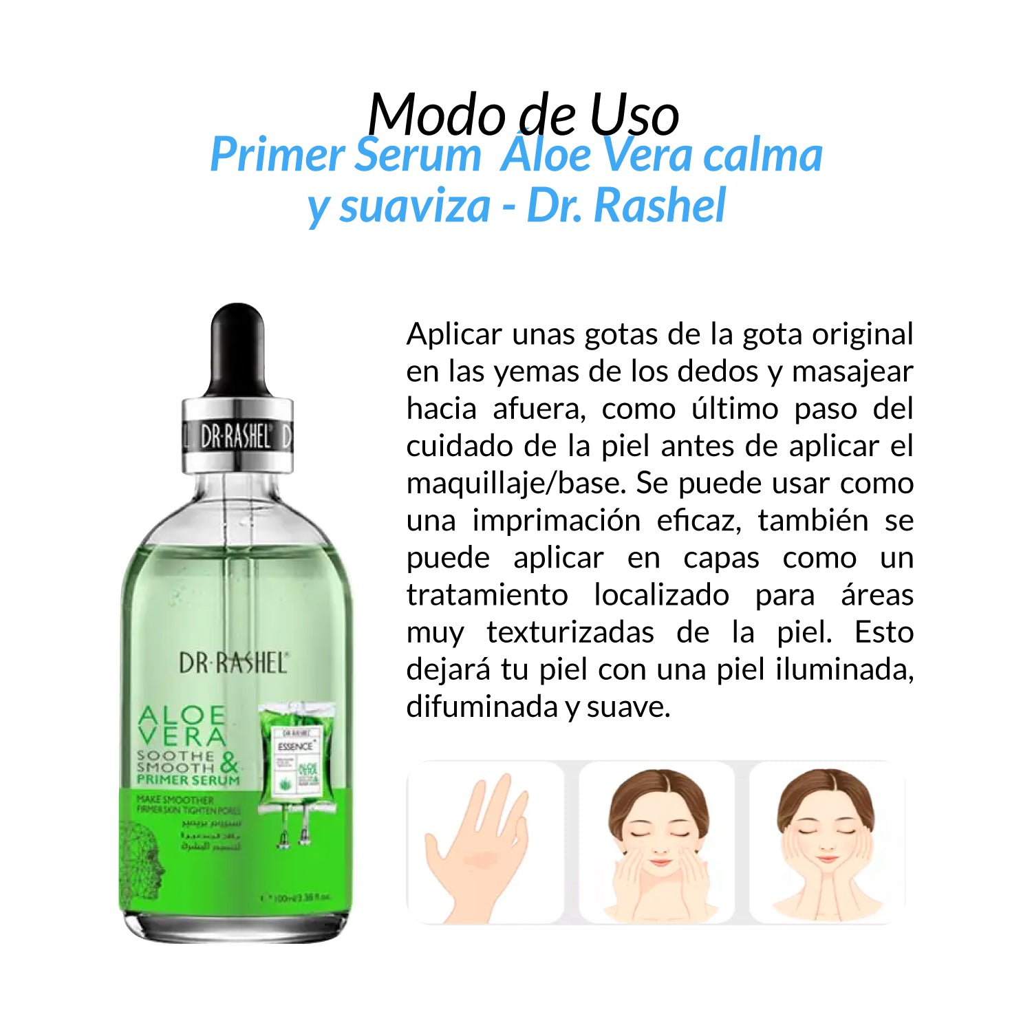 Dr. Rashel Aloe Vera Primer Serum – Calma y Suaviza – 100ml