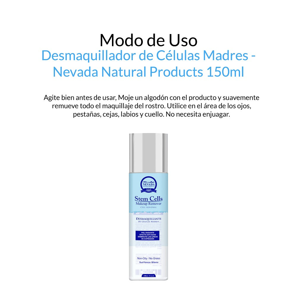 Desmaquillador de Células Madres - Nevada Natural Products 150 ml