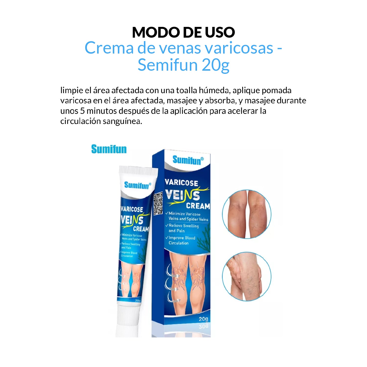 Crema de Venas Varicosas - Semifun 20g