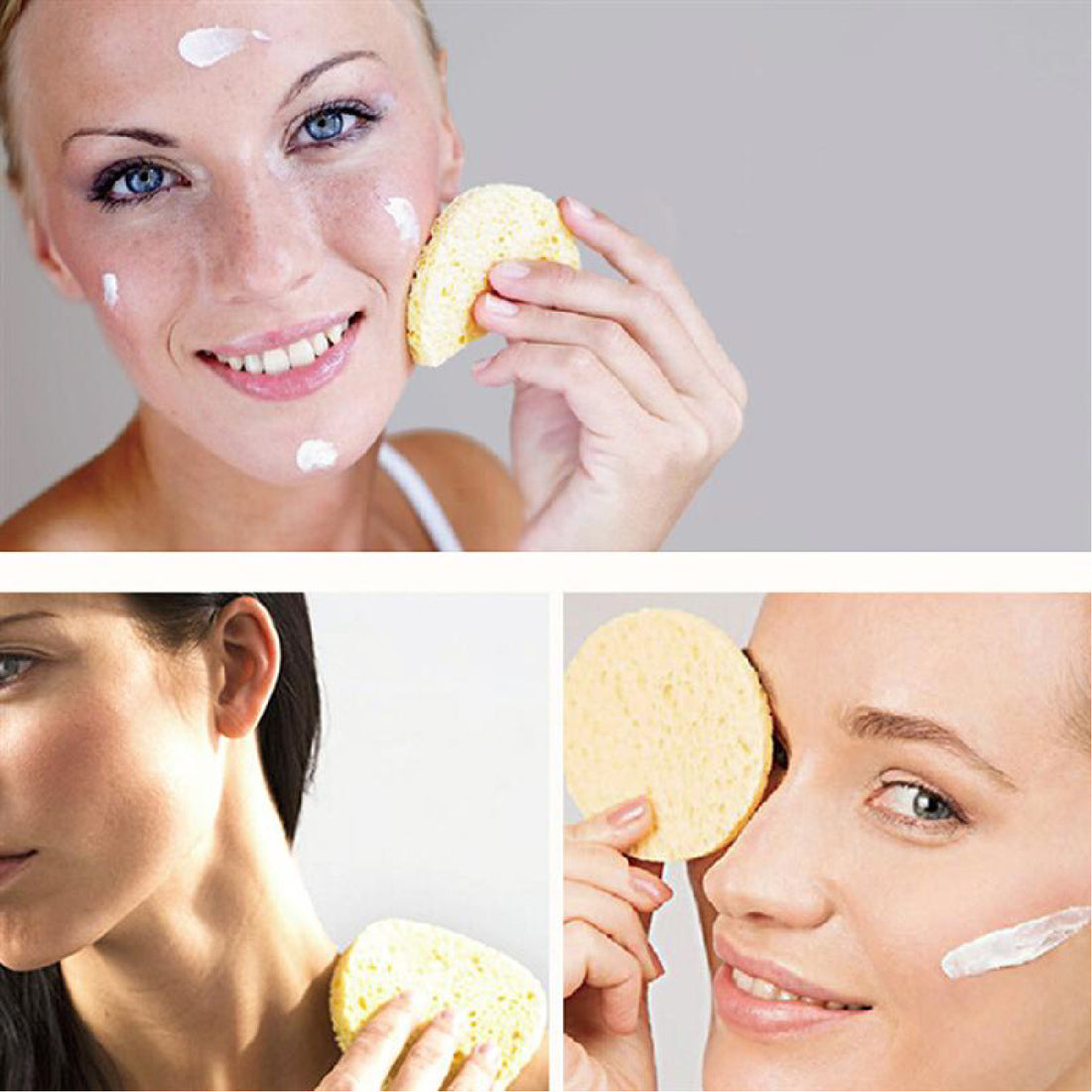 Esponja Exfoliante de Celulosa Natural – Limpieza Facial (2 unidades)