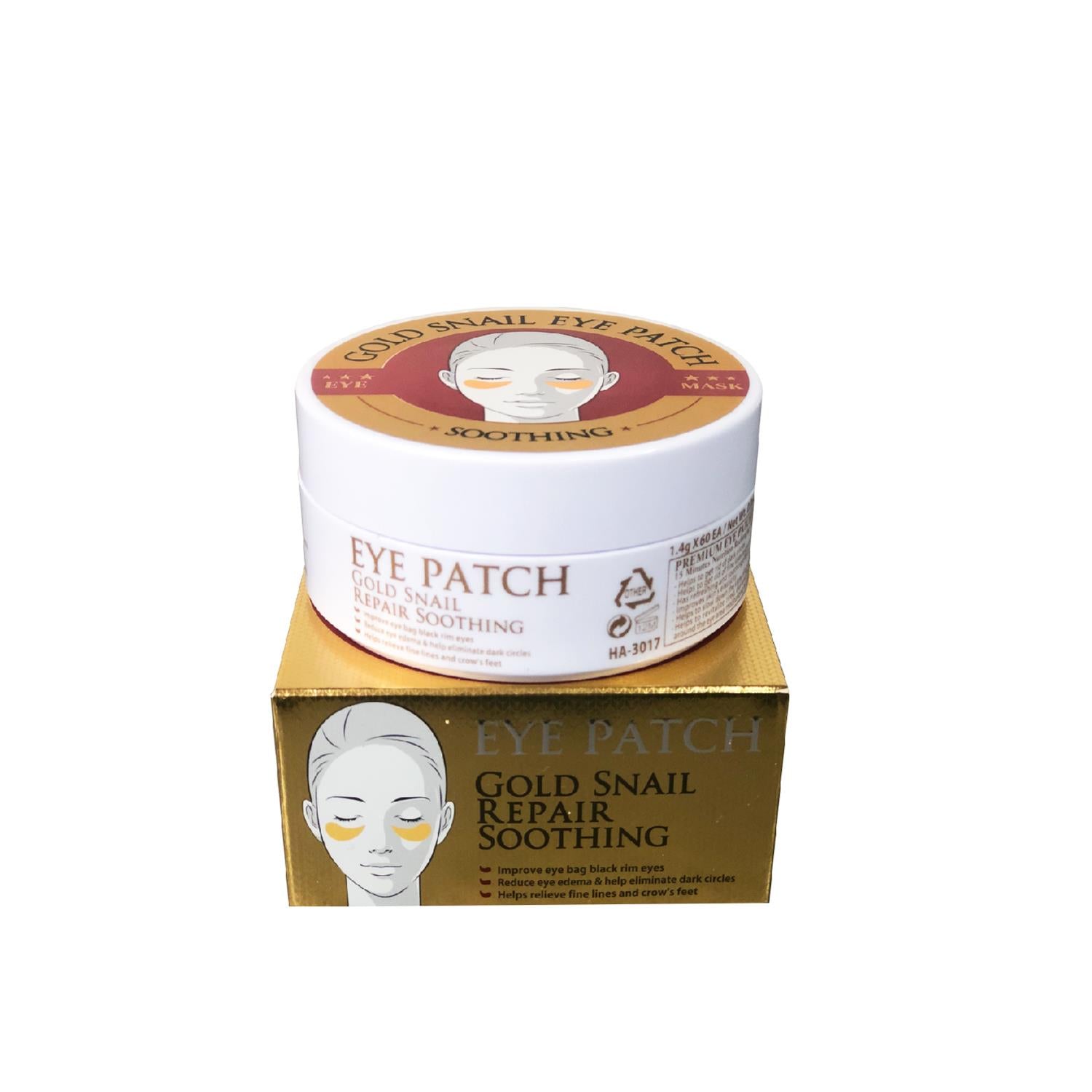 FRUIT OF THE WOKALI – MASCARILLA PARA OJERAS – GOLD SNAIL – 60 PARCHES