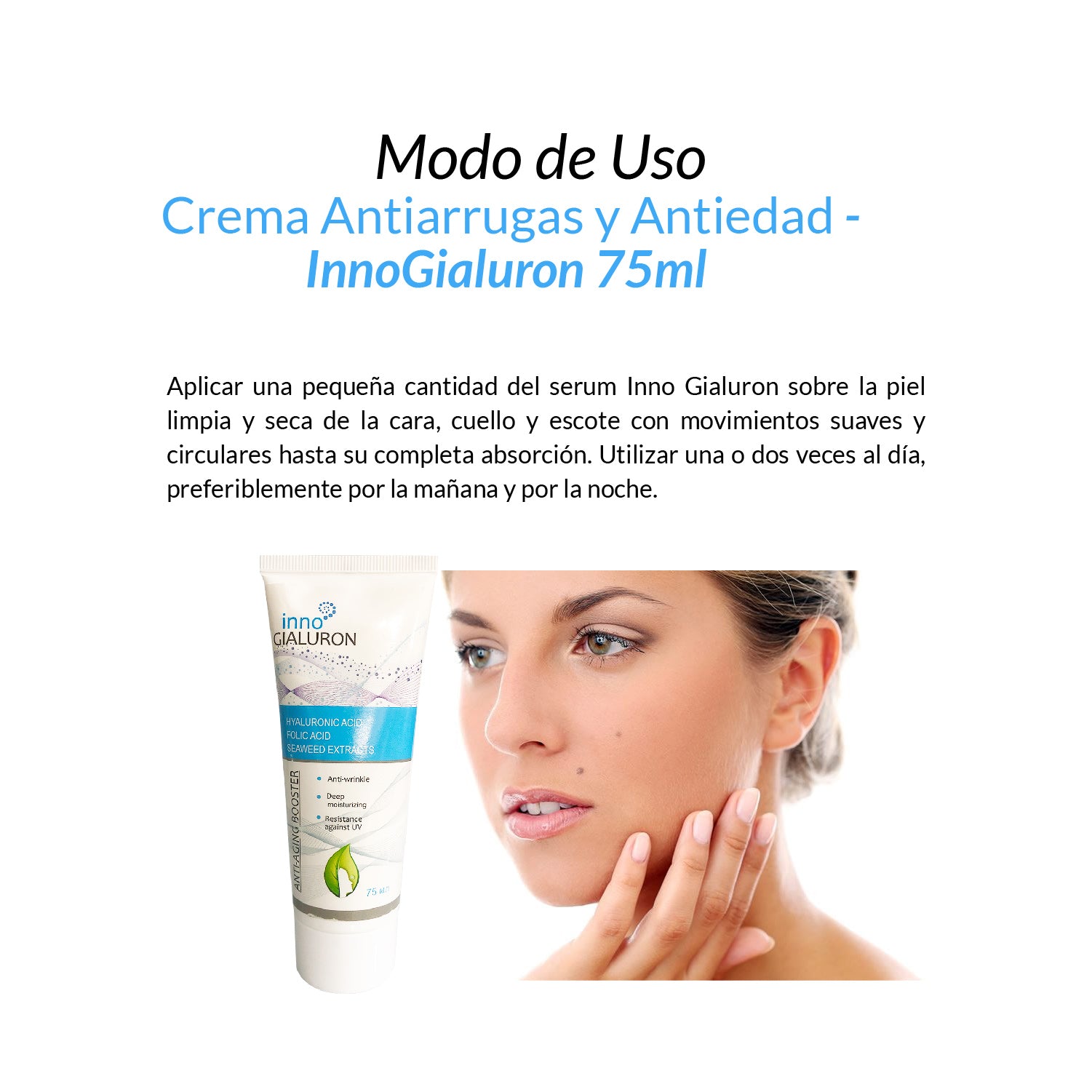 Crema Antiarrugas y Antiedad - InnoGialuron 75ml