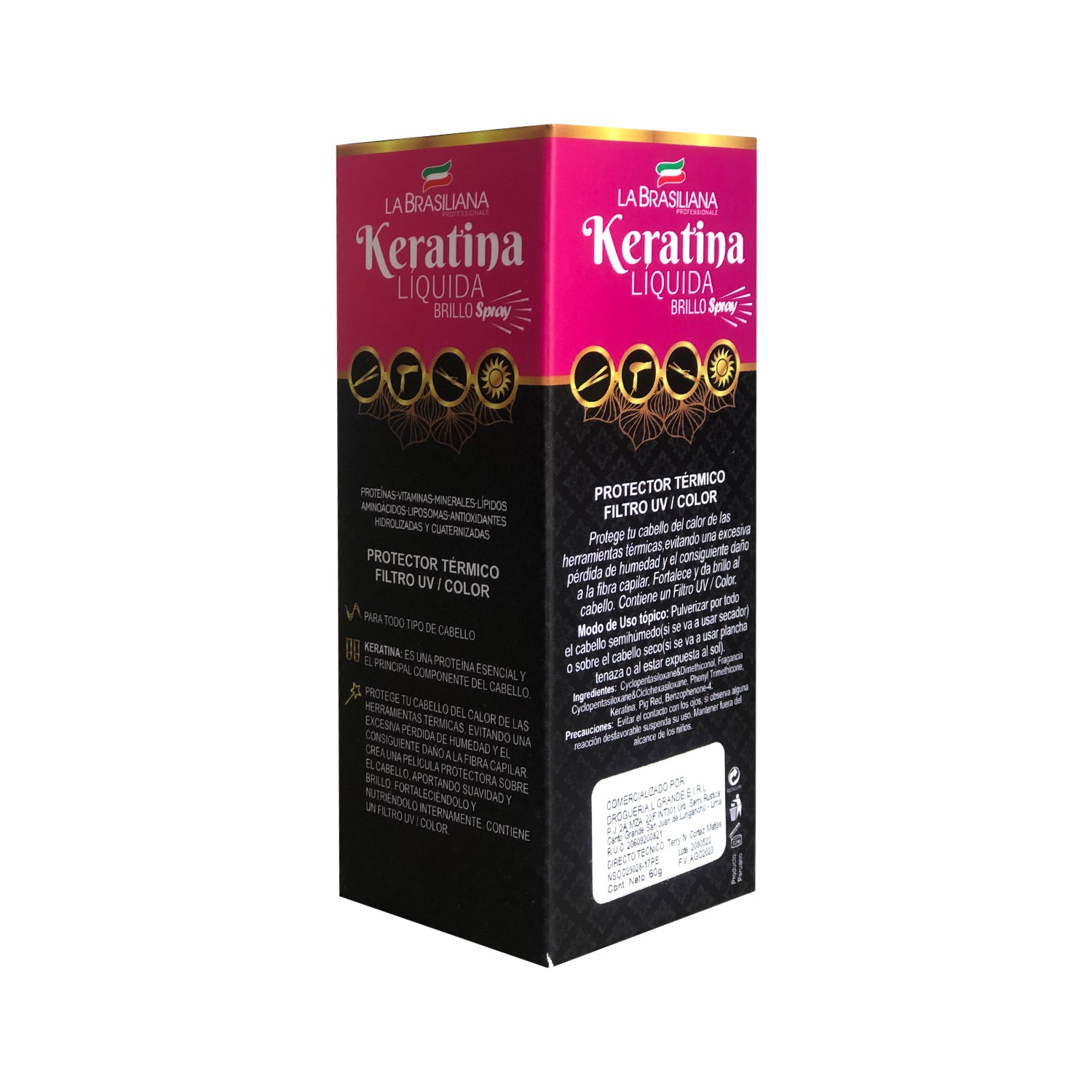 La Brasiliana Spray Capilar Protector – Protección Térmica + Filtro UV 60ml