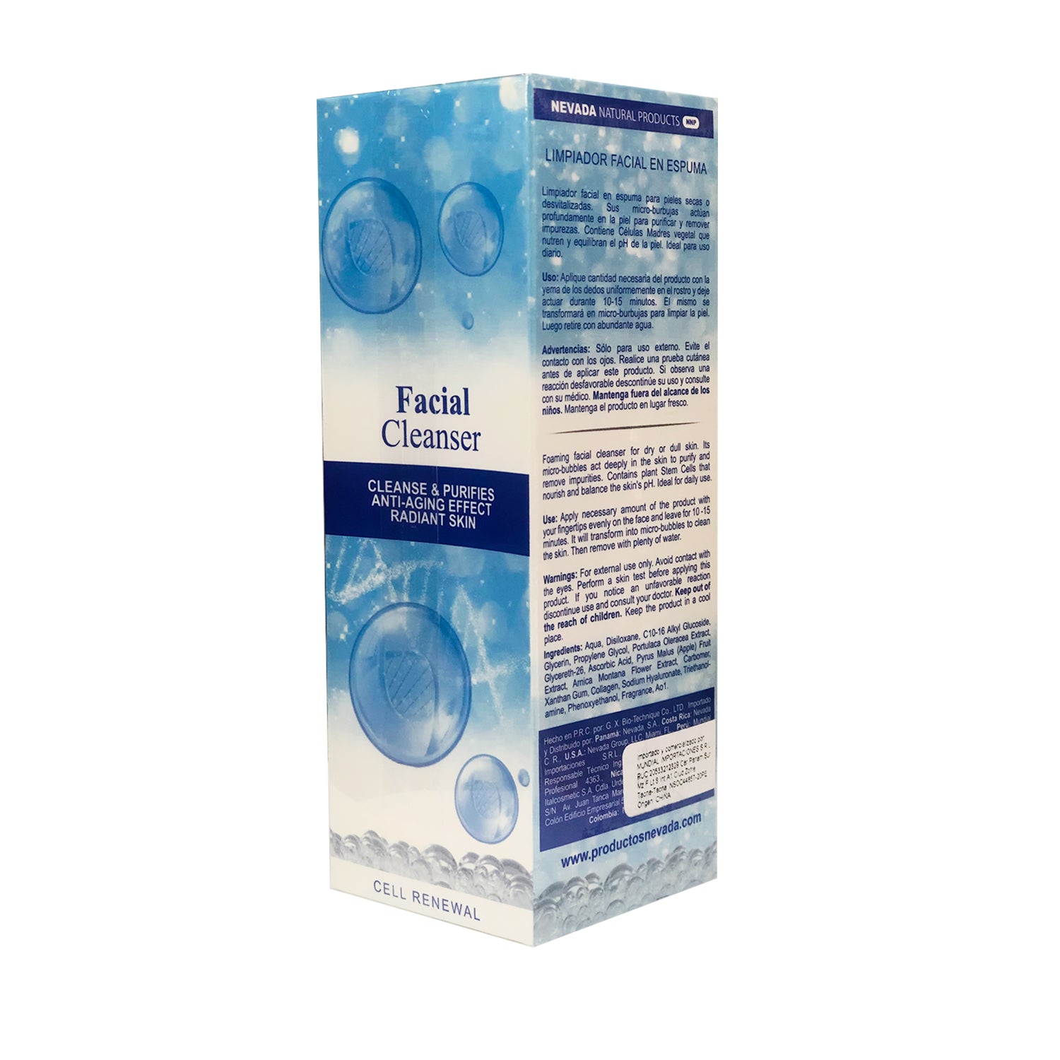 Limpiador Facial en Espuma de Celulas Madres 50ml