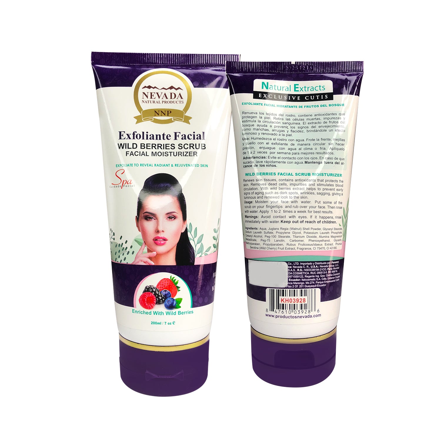 Exfoliante Facial de Bayas Silvestres 200ml