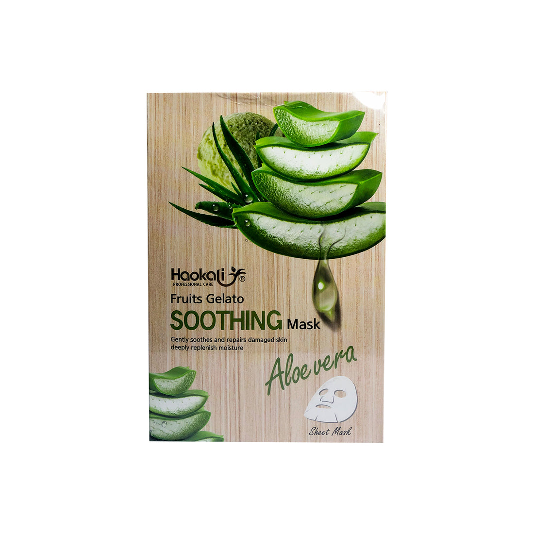 FRUIT OF THE WOKALI – HIDRATANTE Y REPARADOR FACIAL – MASCARILLA CALMANTE DE ALOE VERA – 30ml x 10 UND