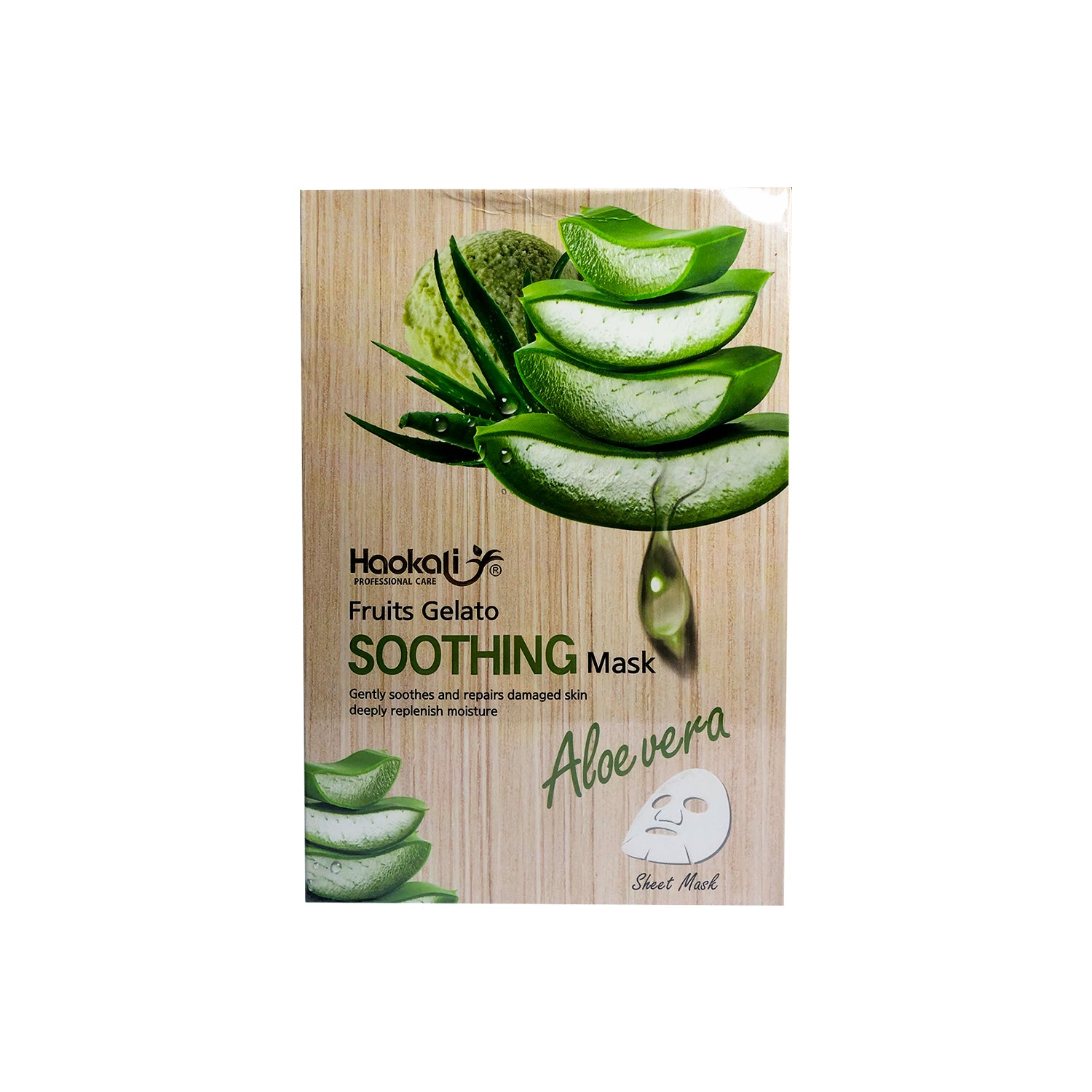 ¡liquidación! Mascarilla Calmante de Aloe Vera 30mlx10 piezas.