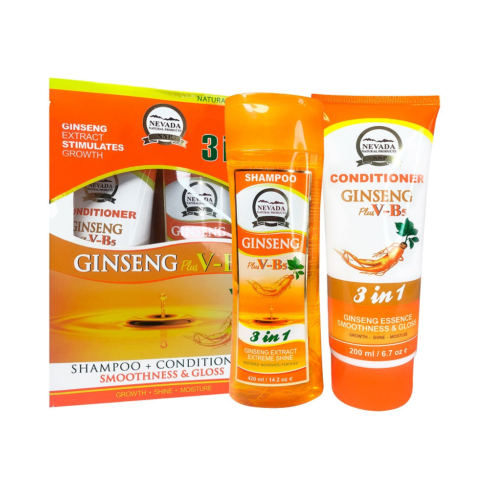 Shampoo 420ml+ Acondicionador 200ml Ginseng V-B5 - Nevada
