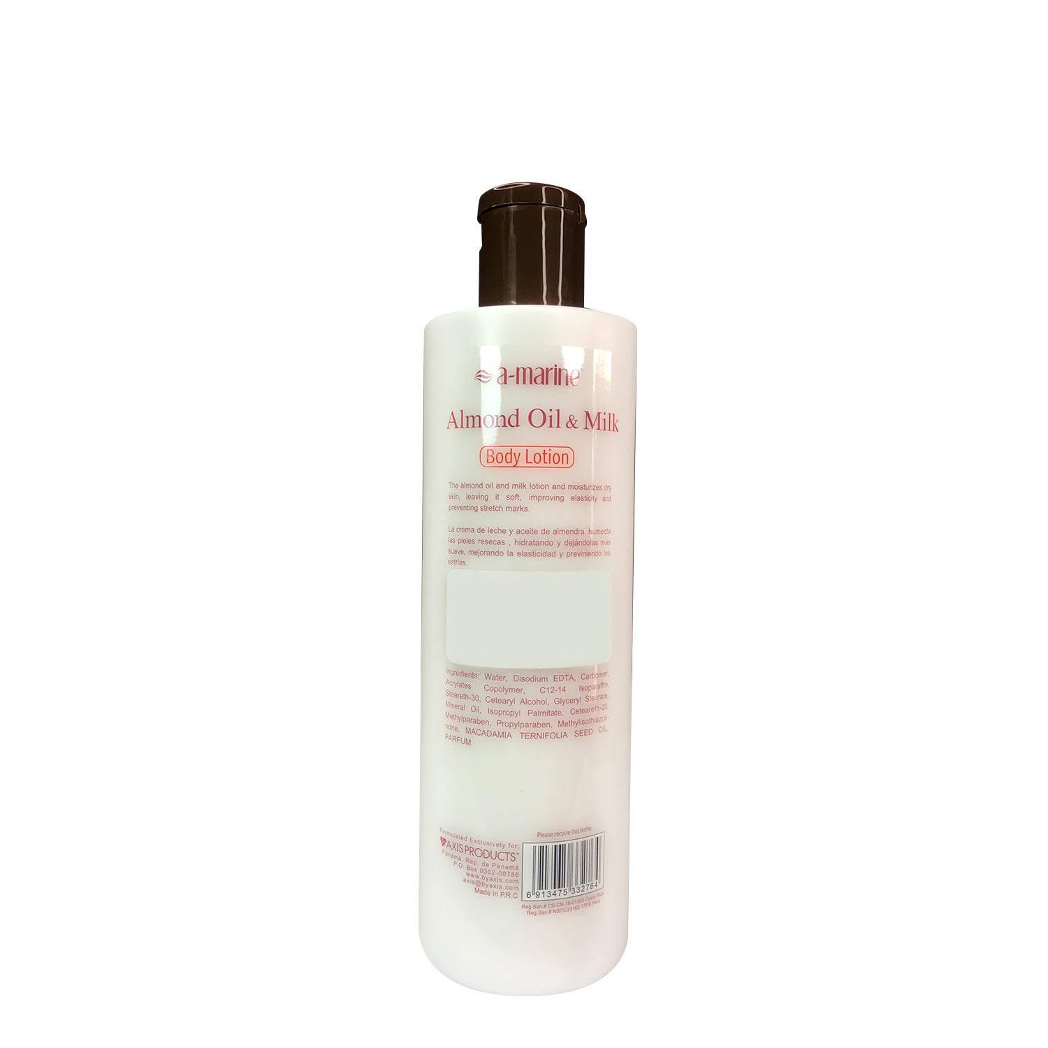 Loción Corporal de Aceite de Almendras y Leche 500ml
