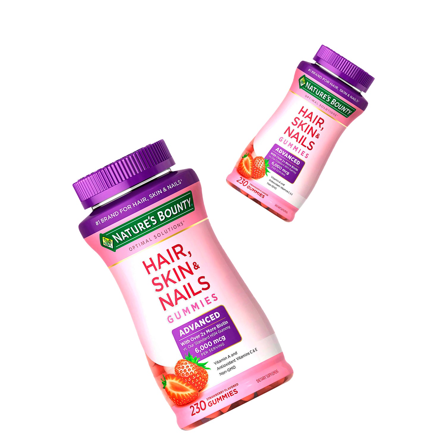 Romero Crecepelo Tónico Capilar 100ml + Hair Skin & Nails 6,000mcg of Biotin, 230 Gomitas