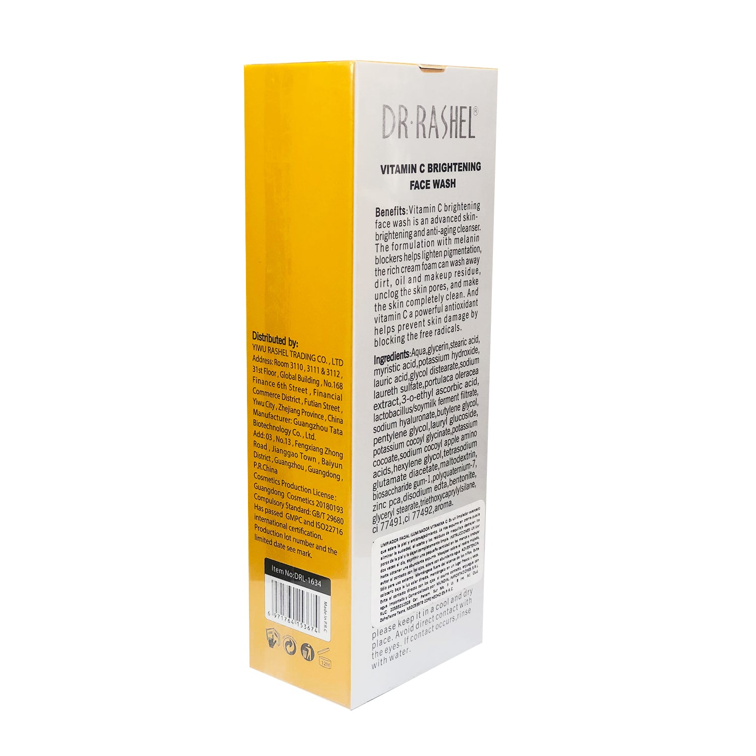 Dr. Rashel Vitamina C Limpiador Facial – Antienvejecimiento – 100g