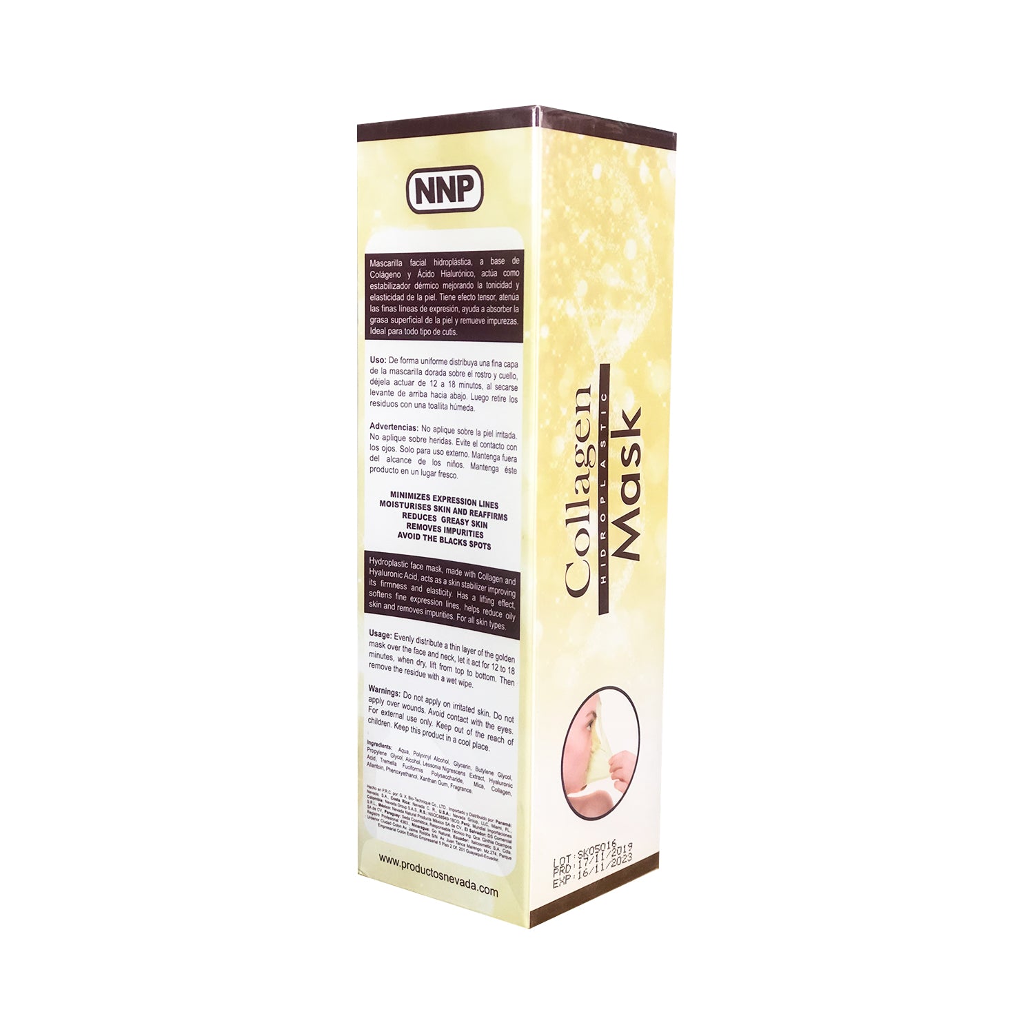 Mascarilla Hidroplastica de Colageno Nevada Products 120g