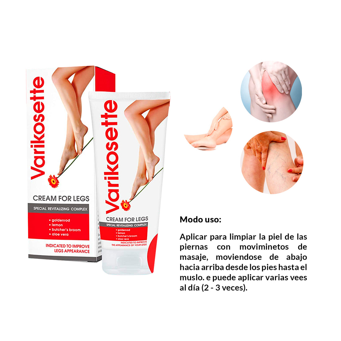 Varikosette 75ml - Crema para Várices Venas Varicosas Piernas