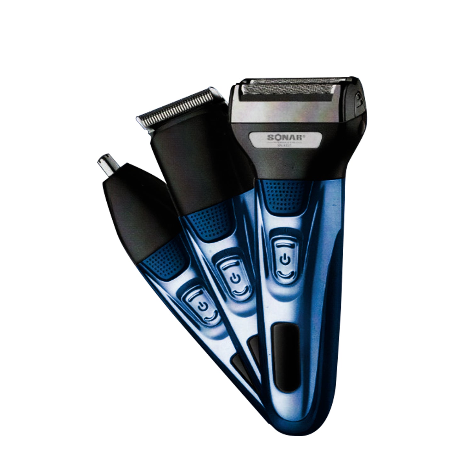 3 minoxidil Líquido + 1 Afeitador Sonar Azul+ 1 Crema de Afeitar Xtracare 360 gr para piel normal