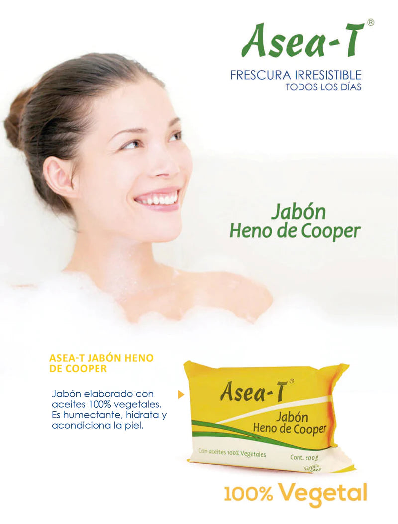 Asea-T Jabón – Limpieza Profunda – Heno de Cooper 100g